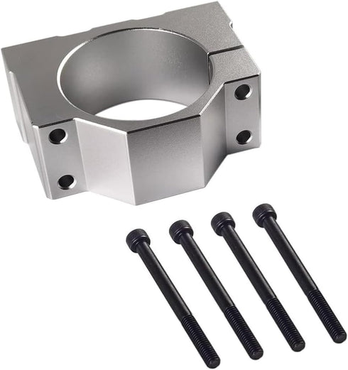 52mm Spindle Clamp Motor Bracket,Aluminium Bracket Clamp with 4pcs Screw, Motor Mounting Holder for CNC Router Machine,CNC Machine,CNC Router(52MM...