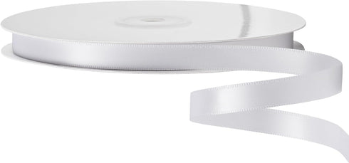 LIUYAXI White Double Face Satin Ribbon 3/8" X 50 Yards, Ribbons Perfect for Crafts, Gift Wrapping, Bow Making and More...
