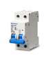 6-63A Miniature Circuit Breaker, AC 2 Pole 63 Amp 400V, DIN Rail Mounted, 110V / 120V Available, Thermal Magnetic Trip, Overload, Short-Circuit Pr...