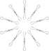 Spinning Dual Clip Swivels, Wind Spinner Hangers, Stainless Steel Spiral Tails Twisters for Spinning windsock, Garden Bell, Bird feeders, Party Su...