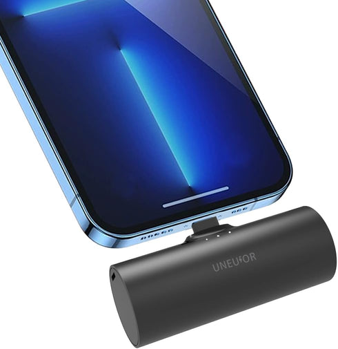 Mini Portable Charger Built in Cable 5000mAh Power Bank Ultra-Compact Battery Pack Phone Charger Portable Fast Charging Compatible with iPhone 14/...