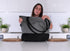 Cotton Canvas Tote Bag with handles, Reusable Cloth Shopping Grocery Bag, Large, Heavy Duty...