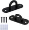 Stainless Steel Heavy Duty Ceiling Hooks with Screws and Plastic Anchors, Wall Mount Pad Eye Plate Top Hook Hanging Hardware for Yoga Hammock Swin...