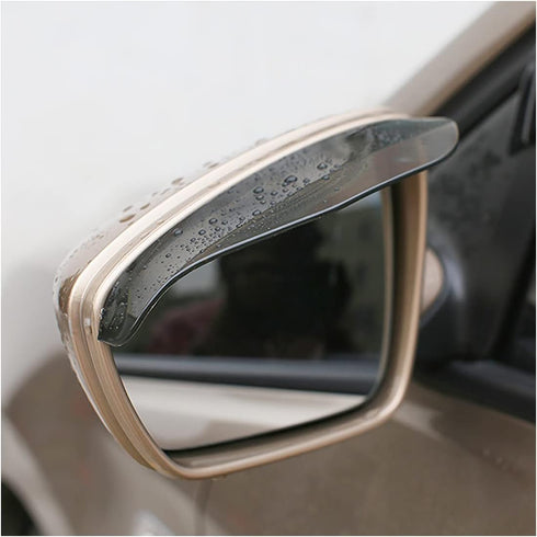 2PCS Car Rear View Mirror Rain Eyebrows, Rainproof Auto Side Mirror Guard, Waterproof PVC Vehicle Rearview Mirror Rain Visor Smoke Cover, Car Acce...