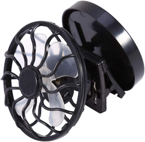LiebeWH Electric Clip On Solar Fan Portable Air Conditioner Cooling Fan Quiet Desk Fan for Travel Camping Hiking...