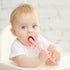 Fu Store Hollow Teether Tube with Safety Shield, 5 Pack Chew Straw Toy for Infant Toddlers Silicone Teething Toys for Babies 3-12 Months BPA Free/...