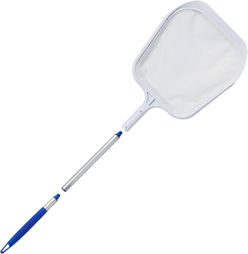 Poolmaster 21156 Small Pool, Spa, Hot Tub and Pond Leaf Skimmer with 2-Piece Adjustable Pole, White...
