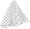 White Polka Dot Silk Pocket Square 100% Silk - Full-Sized 16"x16"...