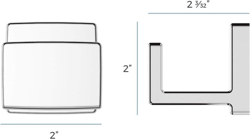 Pfister BRH-DA1C Deckard Robe Hook, Polished Chrome...