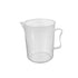 Othmro Measuring Cup 1000ml pp Plastic Graduated Beaker Clear with Handle for Lab Kitchen Liquids 1pcs...