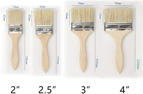 Professional chip Paint Brush, Household Paint Brush, Furniture Paint Brush, Paint Brush, Wallpaper Brush 4 Pieces (2 inches, 2.5 inches, 3 inches...