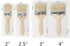 Professional chip Paint Brush, Household Paint Brush, Furniture Paint Brush, Paint Brush, Wallpaper Brush 4 Pieces (2 inches, 2.5 inches, 3 inches...