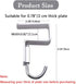 2 Pcs Desk Hook, Student Desktop Nail-Free Hook, Table Hook for Schoolbag, Space Aluminium Alloy, Hanger Hooks for Bag Purse Clothes Backpack Hold...