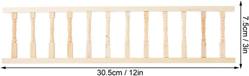 1:12 Wooden Dollhouse Handrail Dollhouse Mini Simulation Dollhouse Handrail Furniture, Doll House Wooden Furniture Decoration Accessory...