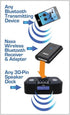 NAXA Electronics NAB Bluetooth Wireless Receiver and Adapter for Music System and Docking System with 30-Pin Connector (Black)...