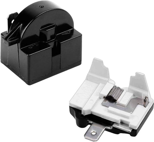 QP2-4.7Starter Relay and Overload 1 Pin Refrigerator Starter Relay and 6750C-0005P Refrigerator Overload Protector?2 Pieces in Total?Mini Refriger...