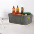 Idomy 6-Pack Plastic Storage Baskets/Bins, Rectangle...