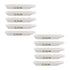 uxcell 45% Alumina Crucible Boat 1.8ml Sample Holder Furnaces 72x11x9mm 10pcs...