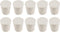 10 Pcs 4# White Solid Rubber Stoppers Tapered Lab Plugs, Dia. 26mm x Dia. 19mm - Height 28mm...