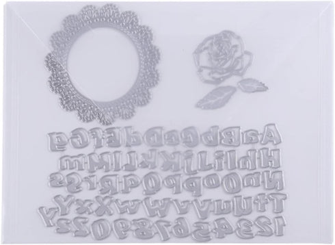 20 Pcs Large 10"X7" Stamp & Die Storage Pockets Resealable Clear Plastic Seal Bags Storagefor Cutting Dies Stencil Album Stamp Crafts for DIY Scra...