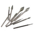 Grinding Burr Set 11pcs Olive Shape Non-Metallic Carving Silver Polishing Kits Industry Tool Diamond Burr Bits Carving, Engraving, Grinding...