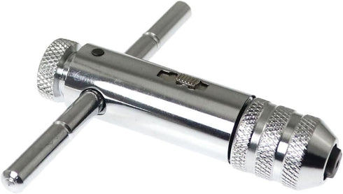 1Set M3 M8 T Handle Tap Wrench Adjustable Ratchet Hand Tap Wrench for Holding Taps, Drills, Reamers, Small Tools...