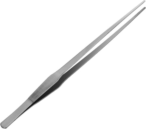 AHIER Kitchen tweezer Stainless Steel, 15inch Long tweezer with Precision Serrated Tips for Surgical, Cooking Pincette for Sea food, Bar Tweezer...