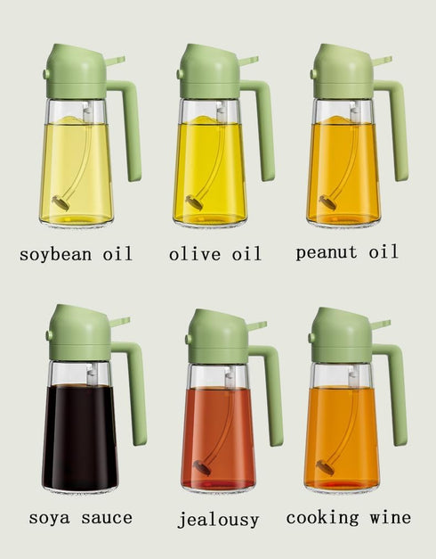 Oil Sprayer for Cooking,470ml Olive Oil Spritzer,Oil Sprayer for Air Fryer, Salad,BBQ,Roasting...