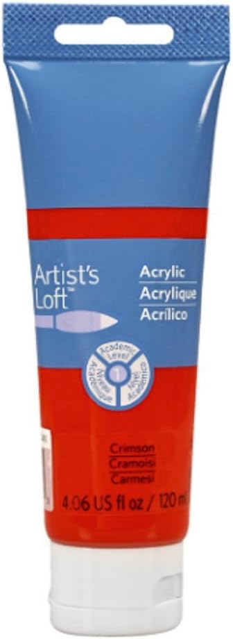 Artist's Loft Acrylic Paint, 4 oz (Crimson)...