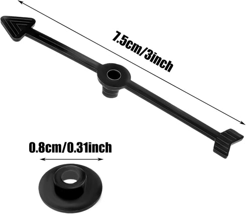 50 Packs Arrow Spinners Black Arrow Game Spinner Board Game Spinner Plastic Arrow Spinner Arrow Toys for Party School Classroom Home Using Board S...