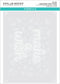 SPELLBINDERS PAPERCRAFTS, INC Spellbinders Stencil-Layered Make A Wish Confetti, Gray...