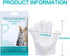 Cleaning Glove for Dog and Cat, Wipes Gloves for Dog and Cat Fur Face, Ear, Eye, Paws Cleaning Wipes Pet Wash Free Gloves, Grooming Wipes for Pet ...