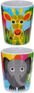 French Bull 4pc Toddler Kids Feeding Melamine Tableware Flatware BPA Free Dishwasher Safe, Durable Plate, Cup, Bowl, Divided Tray Dinnerware Set, ...