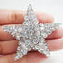 TTjewelry Wedding Bride Austria Crystal Clear Starfish Brooch Pin Bridal Star Jewelry...