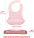 Maveek 2 Pack Baby Silicone Feeding Bibs Waterproof for Newborn Eating Unisex Toddler Bibs Boys & Girls 4 Months Food Catcher...