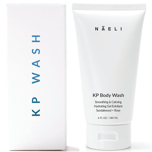 Keratosis Pilaris & Acne Exfoliating Body Wash Cleanser with 14% Glycolic & Salicylic Acid - Natural KP & Strawberry Legs Treatment, Back & Butt A...