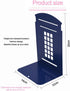 MerryNine 2 Pack Book Ends, Metal Bookends for Shelves, Telephone Booth Decorative Bookends, Non Skid Heavy Bookends, Book, Magazine or CD Organiz...