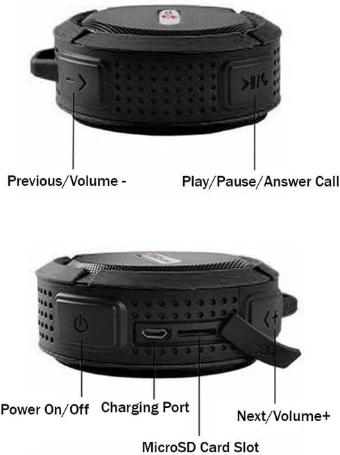 Mini Outdoor Portable Waterproof Wireless Bluetooth Loud Speaker...