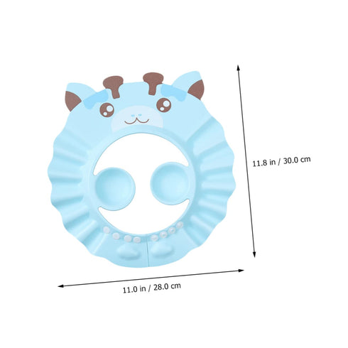2pcs shower cap baby bath visor hair wash visor Toddler bath cap baby shower bath cap kids hair washing hat silicone shampoo cap baby shampoo viso...