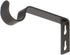 Ivilon Fixed Brackets for Curtain Rods - for 7/8 or 1 Inch Rods. Set of 2 - Antique Black...