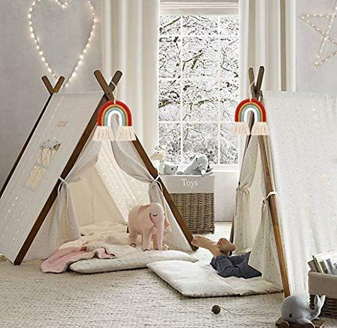 ZWA Rainbow Wall Hanging, Handmade Macrame Wall Art Decor for Nursery Kids Room Home...