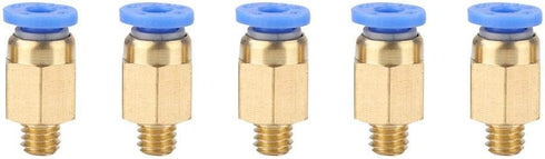 5PCS 3D Printer Accessories PC4-M6 Pneumatic Connector, Straight-through Pneumatic Joint Outer Diameter 4MM Pneumatic Joint Nylon Tube 3D Printer ...