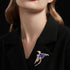 3Pcs Sparkling Rhinestone Phoenix Brooch Enamel Lapel Pin for Clothing Accessories...