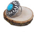 Western Concho Scarf Slide Western Ring 24MM Boho (Turquoise)...