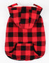 Tineer Large Dog Clothes Pet Sweater Dog Grid Clothing Warm Removable Puppy Cute Hooded Coats Plaid Jacket Hoodies 6 Sizes (S, Red)...