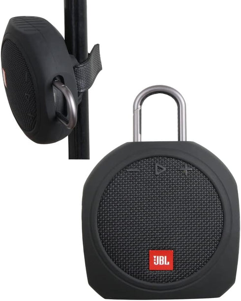 Hermitshell Silicone Carrying Case Replacement for JBL Clip 3 Portable Waterproof Wireless Bluetooth Speaker (Black)...