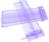 50Pcs Light Purple Organza Hand Fan Bags, 2x10 Inches Folding Drawstring Gift Pouch for Party Wedding Favors...