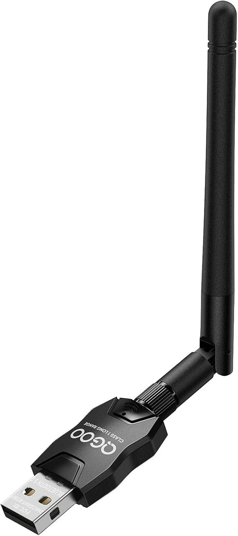 Long Range Class 1 Bluetooth Adapter, QGOO USB Bluetooth Adapter for PC 5.0+EDR, Bluetooth Dongle Wireless Bluetooth Receiver for Speaker, Keyboar...