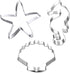 Winrase® Set of 3 DIY Stainless Steel Starfish Hippocampus Shell Shape Cookie Cutter Fondant Cutter...