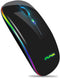Wireless Bluetooth Mouse for laptop,Rechargeable Mouse 2.4G USB Optical Wireless Mouse,LED Slim Dual Mode(Bluetooth 5.0 and 2.4G) Wireless Mouse f...